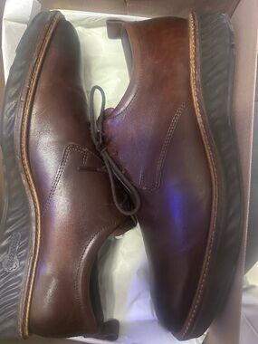 Ecco Men's Brown Leather Derby Shoes